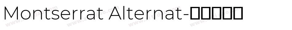 Montserrat Alternat字体转换